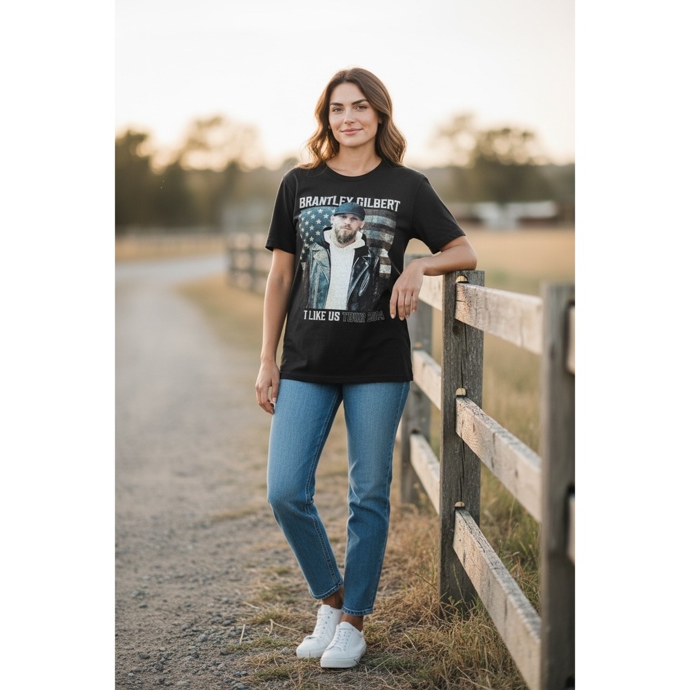 Brantley Gilbert‎ Not Like Us Tour 2019 Graphic T Shirt Black Size 2XL